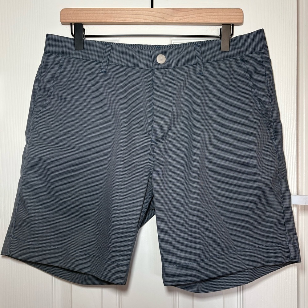 Bonobos Golf Shorts Mens 33 Blue Gray‎ Herringbone Performance 10” Inseam